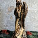Rzeźba Złoty Anioł Stróż 11,8 cm - złoty prezent na święta