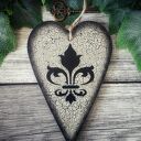 Dekoracyjne serce zawieszka w stylu vintage