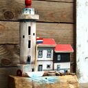 Latarnia Morska w Marken - dekoracja z drewna