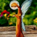 Anioł OPIEKA - dekoracja ścienna handmade ze sklejki