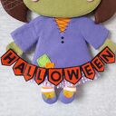 Dekoracja Halloween Czarownica - zawieszka z filcu wełnianego