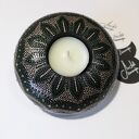 Świecznik tealight Mandala 3D - dekoracja dotting, ręczne wykonanie