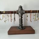 Loftowy stojak na biżuterię - ekspozytor drewno/metal S001 1 - W1 Loft
