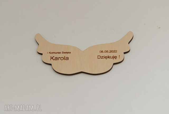 Skrzydełka z lizakiem podziękowanie dla gości