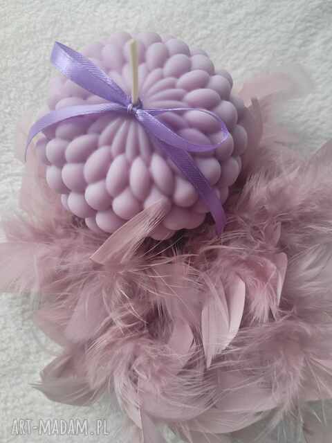 Pora na lawendę. Duża Świeca sojowa bubble z olejkiem lawendowym