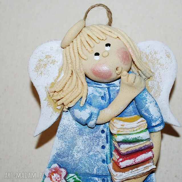 cicho będę głośno czytać - aniołek, prezent dla mamy lub pani nauczycielki