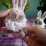 trendy różowy króliczek to malutka lalka kolekcjonerska. wolna od włókien królik