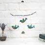dekoracje ceramiczne ptaki w locie - boho ścienna ceramika na prezent