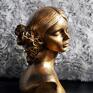 kobieta złota kwiaty we włosach wys. 10 cm - dekoracje rzeźba
