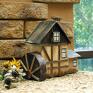 Młyn wodny, dekoracja - drewniany domek prezent do domu