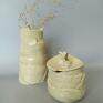 Gabriela Kas wazon dekoracje użytkowy "pod krawat", ceramika rękodzieło ceramiczne dekoracyjna użyt