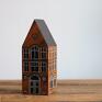 Anamarko domki dekoracyjny ręcznie malowany domek drewniany kamieniczka