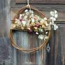 cynamonn prezent dekoracje wianek jesienny drzwi
