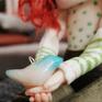dekoracje: Agniesia - artystyczna lalka kolekcjonerska - dziewczyna rudzielec