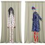 dekoracje fototapeta artystyczne welurowe fashionista do zasłony do sypialni