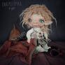Chochlik Blondasek e piet. Artystyczna lalka kolekcjonerska - handmade dziewczynka dekoracje