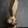 anioł dekoracje figurka rzeźba z gipsu, skrzydlaty, ogniste złoto, wys anioła