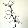 dekoracja kwiatowa kwiat z drutu aluminiowego, sztuczny, oryginalny prezent gałązka