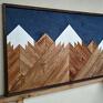 gustowne obraz z drewna, dekoracja ścienna /176 góry