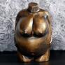 z gipsu dekoracje rzeźba kobieta złota XXL - wys. 10 cm