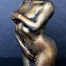 kobieta dekoracje rzeźba z gipsu - w metalicznym brązie, wys. 8,5