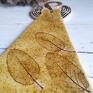 Smokfa liście dekoracje anioł ceramiczny - pula zlatni listovi jesienny
