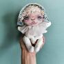 Aniołek unikalna lalka kolekcjonerska. Wolna od włókien i materiałów pochodzących ze zwierząt