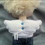 handmade lalka ręcznie szyta wykonana lala - wesoły łobuziak. wzrost - ok. 20 cm szmacianka