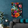 Justyna Jaszke efektowne dekoracje kwiaty kwiecista łąka - wydruk na 50x70 cm rośliny obraz na płótnie