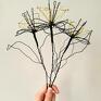 Wire Art sztuczne kwiaty dla domu bukiet kwiatów z drutu ręcznie robione wykonane z aluminiowego. Dekoracja kwiatowa
