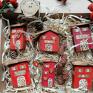upominki świąteczne czerwone domki no 6 dom domek