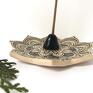 zestaw do aromaterapii talerzyk ze stożkiem na dekoracje podstawka na kadzidełko