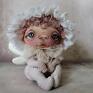 podziekowanie dekoracje - artystyczna lalka kolekcjonerska z aniołek