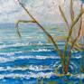 Morska trawa dekoracje fale bałtyk