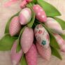 prezent świąteczny tulipany - bukiet bawełnianych tulipanów (10