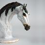 Azul Horse konia koń ceramiczna figurka, recznie robiona, unikatowa rzeźba