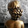 rzeźba złota kwiaty we włosach wys. 10 dekoracje kobieta