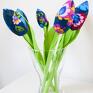 tulipany dekoracje z motywem ludowym 6 szt