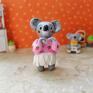 z okazji dnia matki do koala w truskawkowym swetrze dekoracje figurka do kolekcji