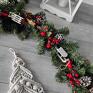 pomysł na prezent święta Girlanda i wianek świąteczny - ozdoba na stół drzwi dekoracje