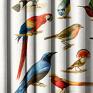 nietuzinkowe dekoracje ptaki zasłony artystyczne flying community welurowe vintage do salonu
