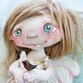 e piet Aniołek e artystyczna lalka kolekcjonerska - ręcznie szyta i malowana śmieszek do kochania