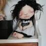 Śpiąca Królewna - artystyczna lalka kolekcjonerska z tkaniny ewa pietryka