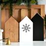 pomysł na prezenty święta gwiazda 3 dekoracje kamieniczki domki drewniane