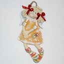 Kwiatek dla Ciebie - anioł z dedykacją, na szczęcie, z masy solnej