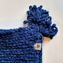 ♥ Granatowy KOCYK niemowlęcy