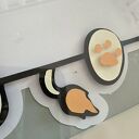 Ramka z imieniem dziecka - Lew Personalizowana dekoracja do pokoju dziecka