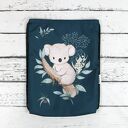 Worek do przedszkola z imieniem Koala - zielony plecak-worek