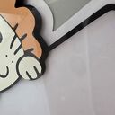 Ramka z imieniem dziecka - Lew Personalizowana dekoracja do pokoju dziecka