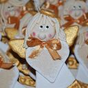 Złote prezenciki - aniołki z dedykacją, prezent, dekoracja